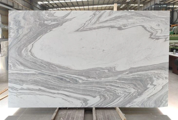 Van Gogh White Lais Marble Slab